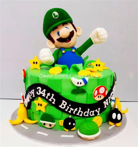 Luigi Cake Luigi Cake Luigi Birthday Cake Kids