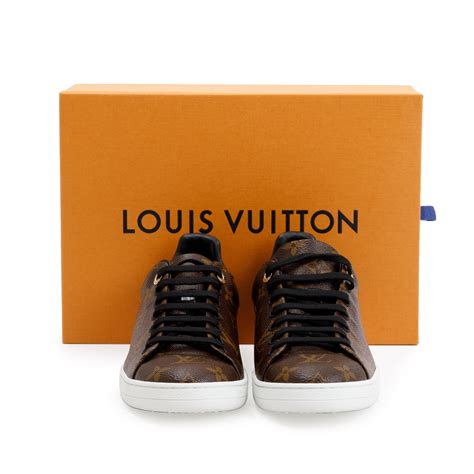 Louis Vuitton Monogram Canvas Black Patent Leather Frontrow Sneakers Oliver Jewellery