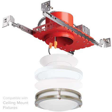 4 New Construction IC Airtight Housing For 2 Hr Fire Rated Ceilings