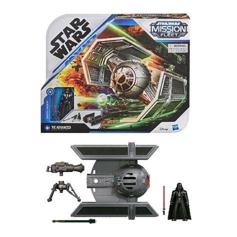 Boneco Star Wars Mission Fleet Darth Vader Tie Advanced A New Hope