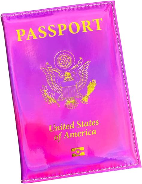 Chrome Passport Cover Holder Book Usa Pink And Gold Passport Covers