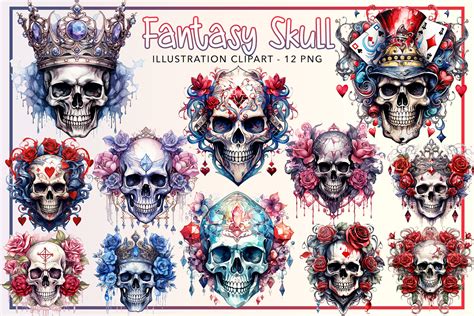 Fantasy Skull Sublimation Bundle Graphic By Ds Art Creative Fabrica