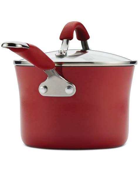 Rachael Ray Cucina Porcelain Enamel 2-Qt. Saucepan & Lid & Reviews - Cookware - Kitchen - Macy's