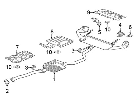 Gmc Terrain Gasket Pipe Converter Front Lower Front Lower