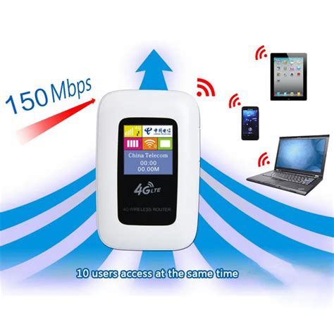 4G LTE Wifi Router Mobile Hotspot Mifi 150Mbps Modem Ulocked Wireless