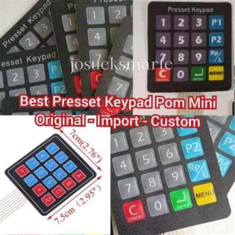 Jual ORIGINAL KEYPAD 4X4 MATRIX ARRAY 16 KEY MEMBRANE MEMBRAN SWITCH