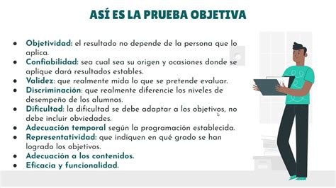 La prueba objetiva Evaluación de contenidos teóricos en Formación