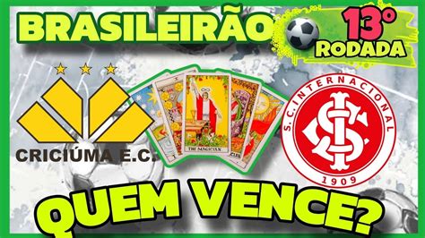 CRICIÚMA x INTERNACIONAL CAMPEONATO BRASILEIRO DOMINGO 30 06 TAROT