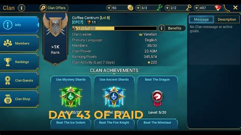 Day 43 Of Raid Shadow Legends Youtube