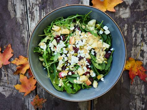 Apple Cranberry And Pumpkin Seed Fall Salad