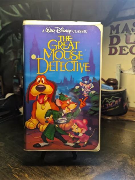 THE GREAT MOUSE Detective 1986 Walt Disney VHS Black Diamond Classic