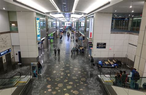 Interior View of Concourse D at Miami International Airport Editorial ...