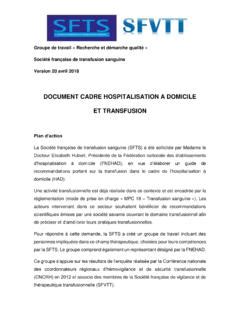 DOCUMENT CADRE HOSPITALISATION A DOMICILE Document Cadre