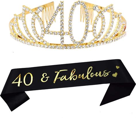 Amazon Dgasin Th Birthday Tiara And Sash Happy Th Birthday