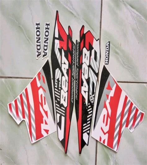 STICKER STRIPING LIS LES POLET BODY MOTOR HONDA BEAT FI 2021 2022