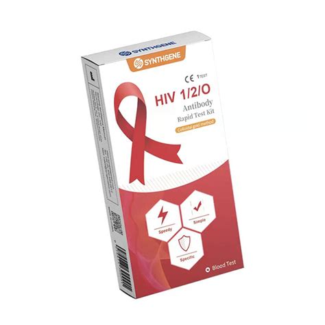 HIV 1 2 O Antibody Rapid Test Kit Colloidal Gold Method Buy HIV 1 2