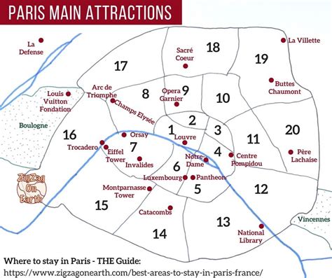 France Paris Attractions Map Paris Neighborhoods Things To Do Paris