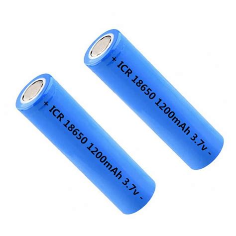 Icr18650 3 7 v 1200 mah li ion bateria recarregável 18650 para lanterna