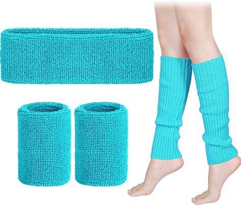 80s Leg Warmers Set For Women Neon Workout Outfit 80s Costumes