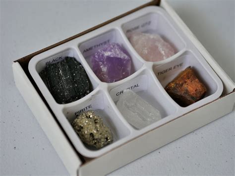 Crystal Collection Box Mineral Collection Box Natural - Etsy