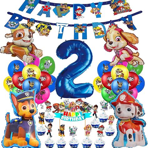 Deco Anniversaire Pat Patrouille Anniversaire Pat Patrouille Kit 24 Paw