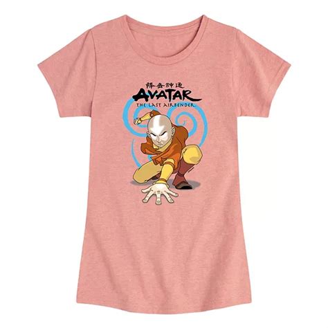 Girls 7 16 Avatar The Last Airbender Aang Avatar State Tee