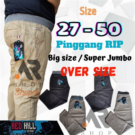 Jual Celana Panjang Pria Chino Super Jumbo Big Size Over Size Regular