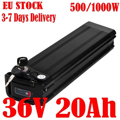 Ebike Battery 36v 10ah 13ah 15ah 18ah 20ah Silver Fish Electric Bicycle