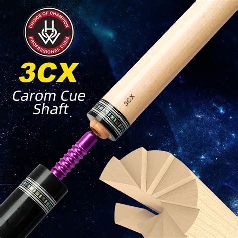 How Cx Cushion Carom Billiard Cue Shaft Mm Tip Pieces In