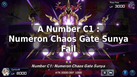 Yu Gi Oh Master Duel A Number C Numeron Chaos Gate Sunya Fail