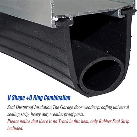 Garage Door Bottom Weather Stripping Kit Rubber Seal Strip Replacement