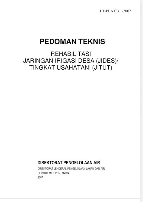 Pdf Pednis Rehabilitasi Jaringan Irigasi Desa Jitut Dokumen Tips