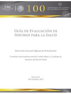 Guía de Evaluación de Insumos para la Salud gu 237 a de evaluaci