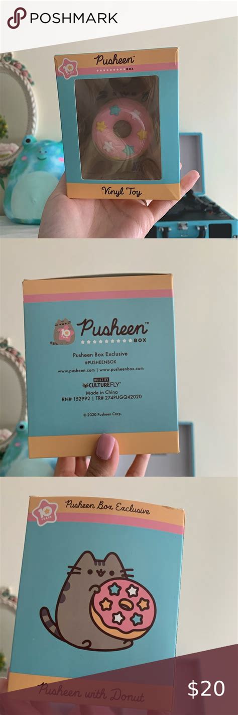 Rare 10 Year Exclusive Pusheen Figurine Pusheen Pusheen Box 10 Things