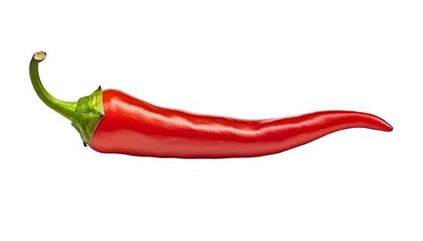 Premium Ai Image Red Chili Pepper Realistic Single Object On White Background