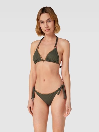 Banana Moon Bikini Oberteil Mit Strukturmuster Modell Yero Khaki