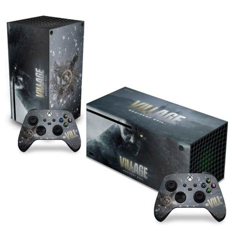 Adesivo Compatível Xbox Series X Horizontal Skin Resident Evil