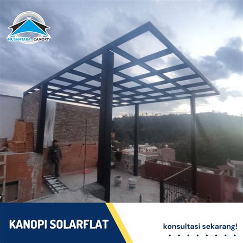 Jual Canopy Atap Solarflat Bening Berkualitas Kanopi Solarflat