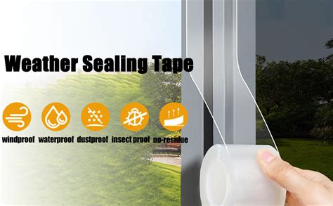 Transparent Window Weather Sealing Tape 2 Inch X 33 Ft Clear Window