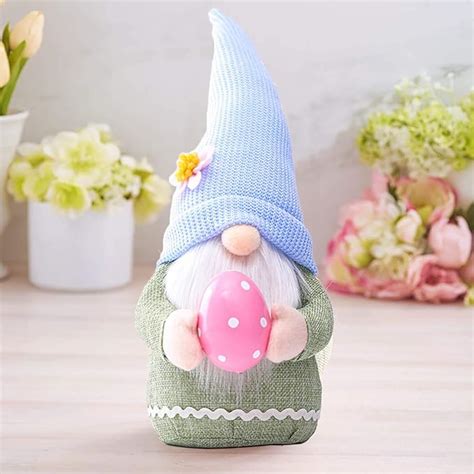 Handmade Lucky Guard Gonks Gnomes Hand Held Easter Egg Home Easter