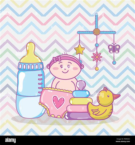 Baby shower cartoons Stock Vector Image & Art - Alamy