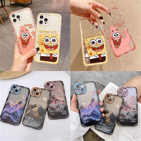 Capa De Silicone Tpu Transparente Anti Impacto Estampa Bob Esponja