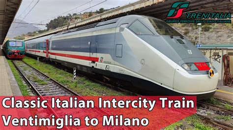 Classic Italian Intercity Train From Ventimiglia To Milano Trenitalia