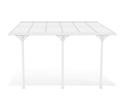 Pergola Carport Adoss Kleo L Aluminium Blanc Tonnelle