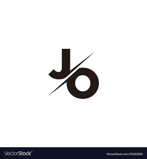 Logo Monogram Slash Concept With Modern Designs Vector Image