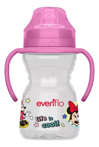 Vaso Entrenador Evenflo Disney Fun Boquilla Suave 10oz 300ml Color Rosa