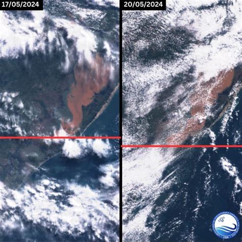 Imagens De Sat Lite Mostram Mancha De Sedimentos Indo Do Gua Ba Para A