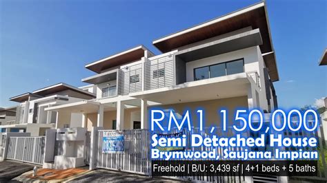 2 Storey Semi Detached House Brymwood Saujana Impian Kajang YouTube