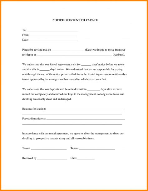 Blank Eviction Notice Printable