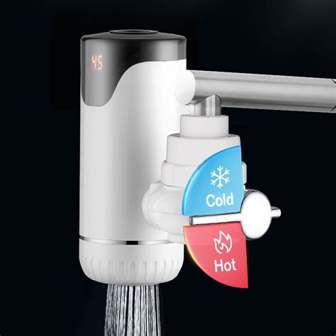 3000W Electric Water Heater Tap Instant Water Faucet LED Display